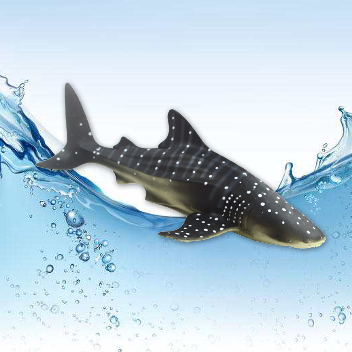 28cm Whale Shark Realistic Sea Animal Figure Solid Plastic Ocean Kids Toy