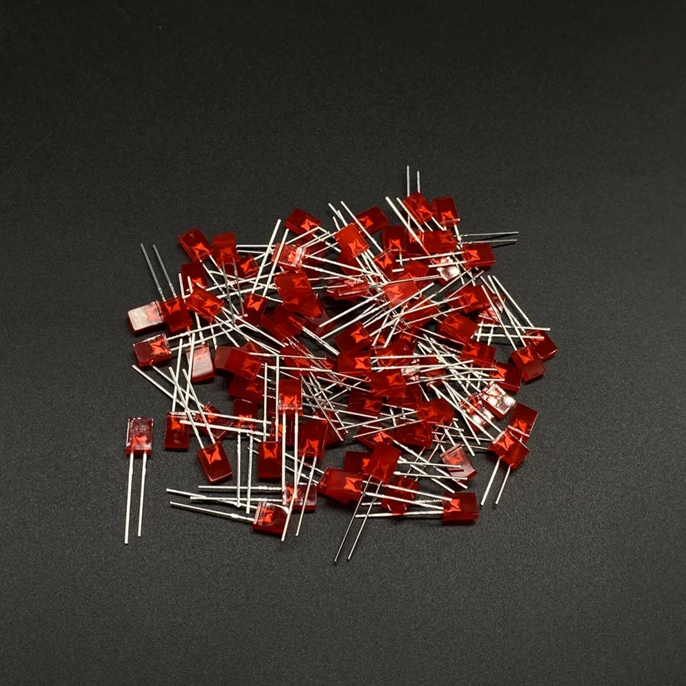 Find 100PCS 2 x 3 x 4 Square LED 234 Red Light emitting Diode White Yellow Red Green Blue Electronic DIY Kit for Sale on Gipsybee.com