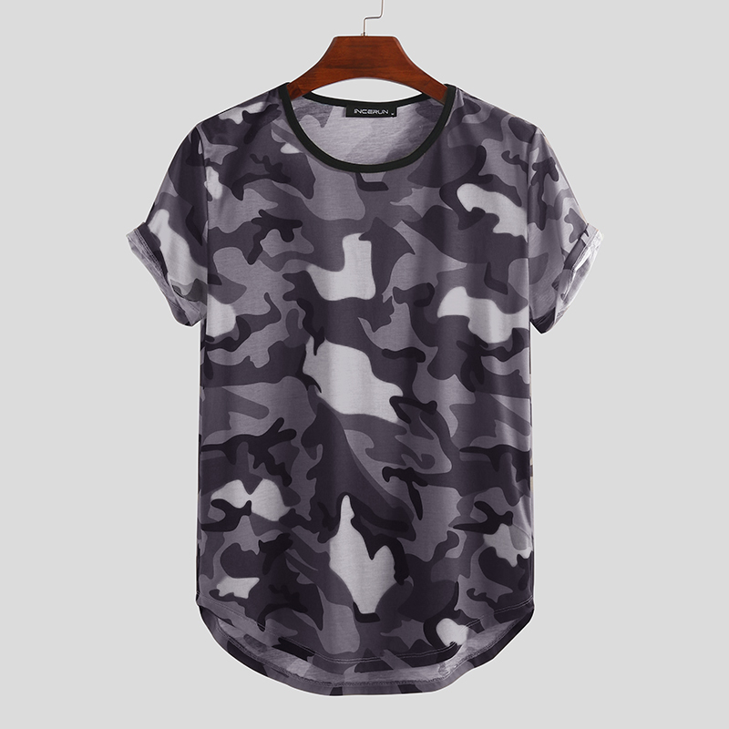 

Men Camouflage Crew Neck Short Sleeve T-Shirts