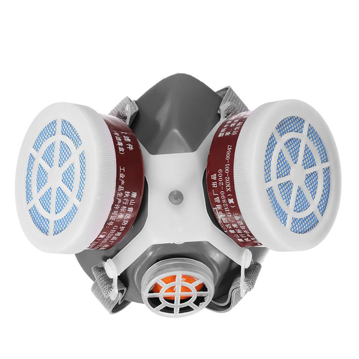 

Предохранительный дыхательный газ Маска Фильтр с двойной защитой для лица с двойным фильтром Химическая защита от пыли