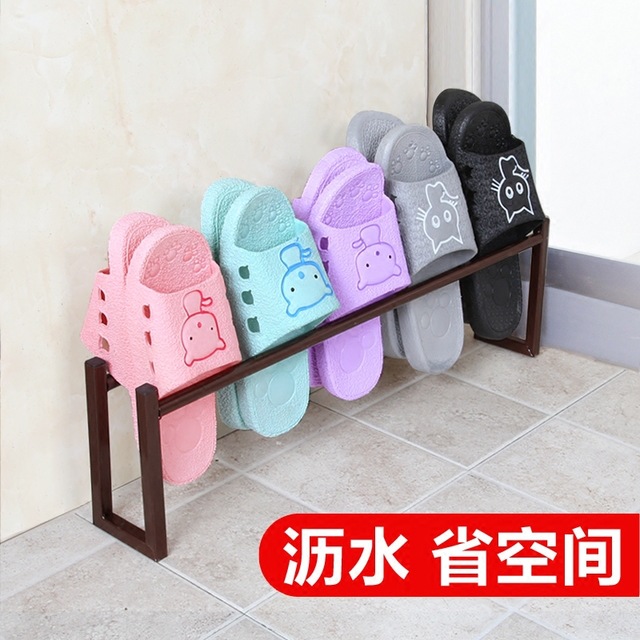 

Креативные общежития обуви стойку тапочки для хранения стойки из кованого железа отделка для обуви отделка ванной комнаты стойки двери за