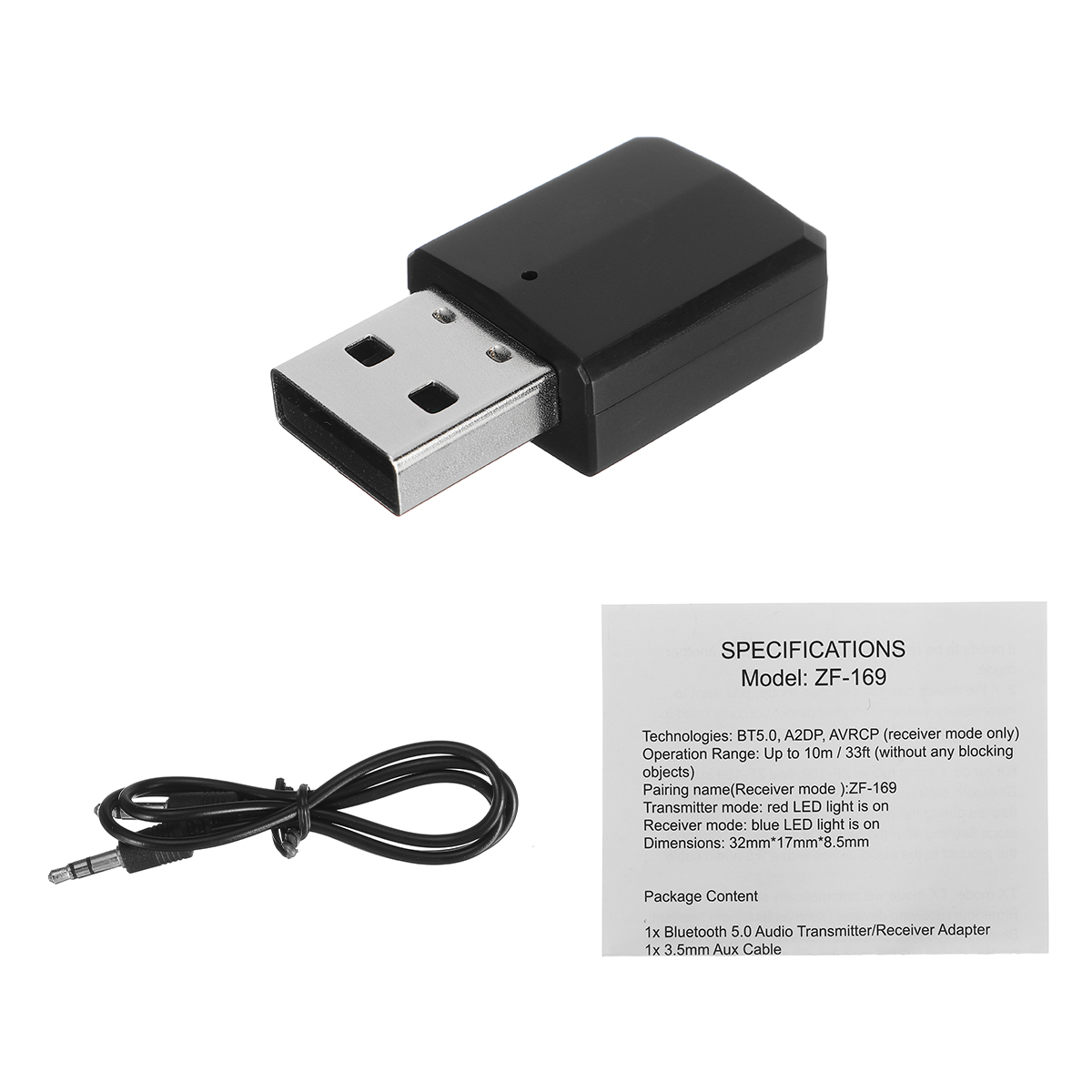 

Bluetooth 5.0 FM USB AUX ТВ ПК Передатчик Приемник