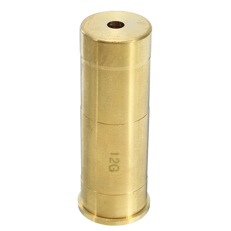 12GA Gauge Laser Bore Sighter Red Dot Sight Brass Cartridge Bore Sighter Caliber