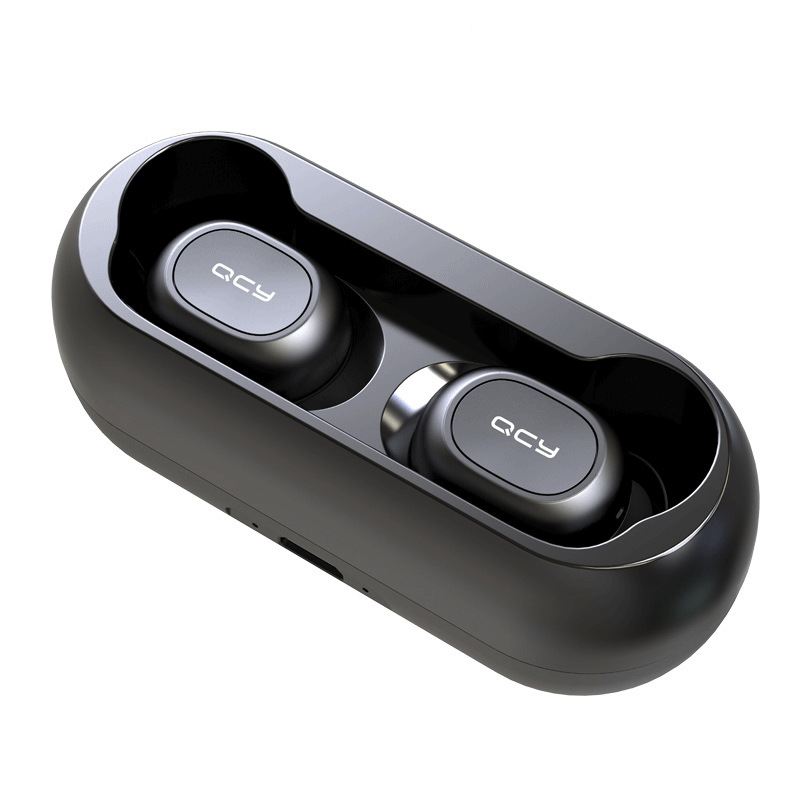

[bluetooth 5.0] QCY T1C TWS True Wireless Earphone HiFi Stereo Dual Mic Headphone with Charging Box from xiaomi Eco-System