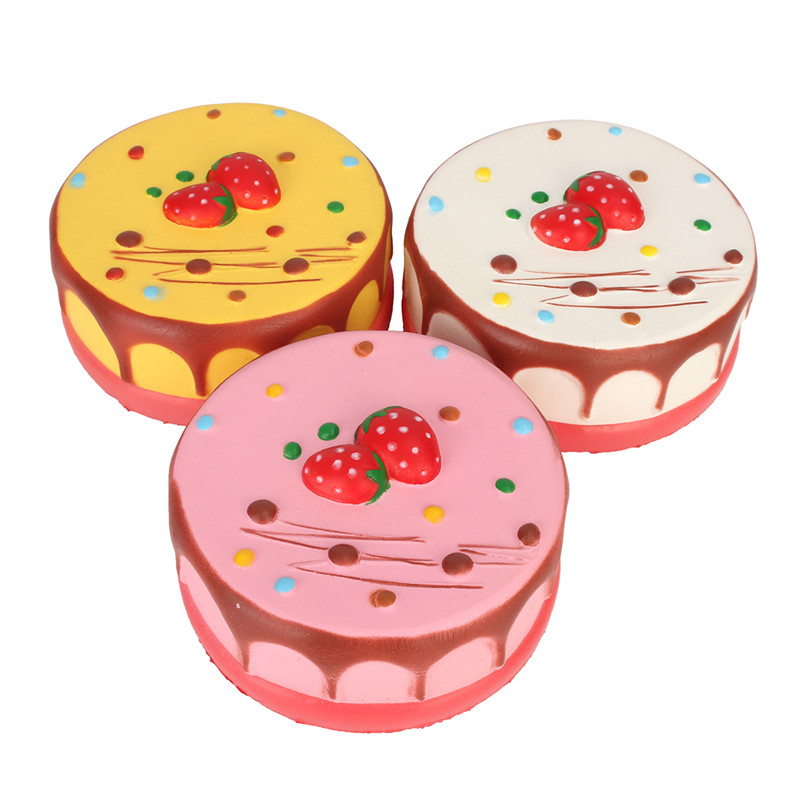 

2pcs Squishy Jumbo Mousse Cheesecake 14cm Slow Rising Cake Collection Gift Decor Toy