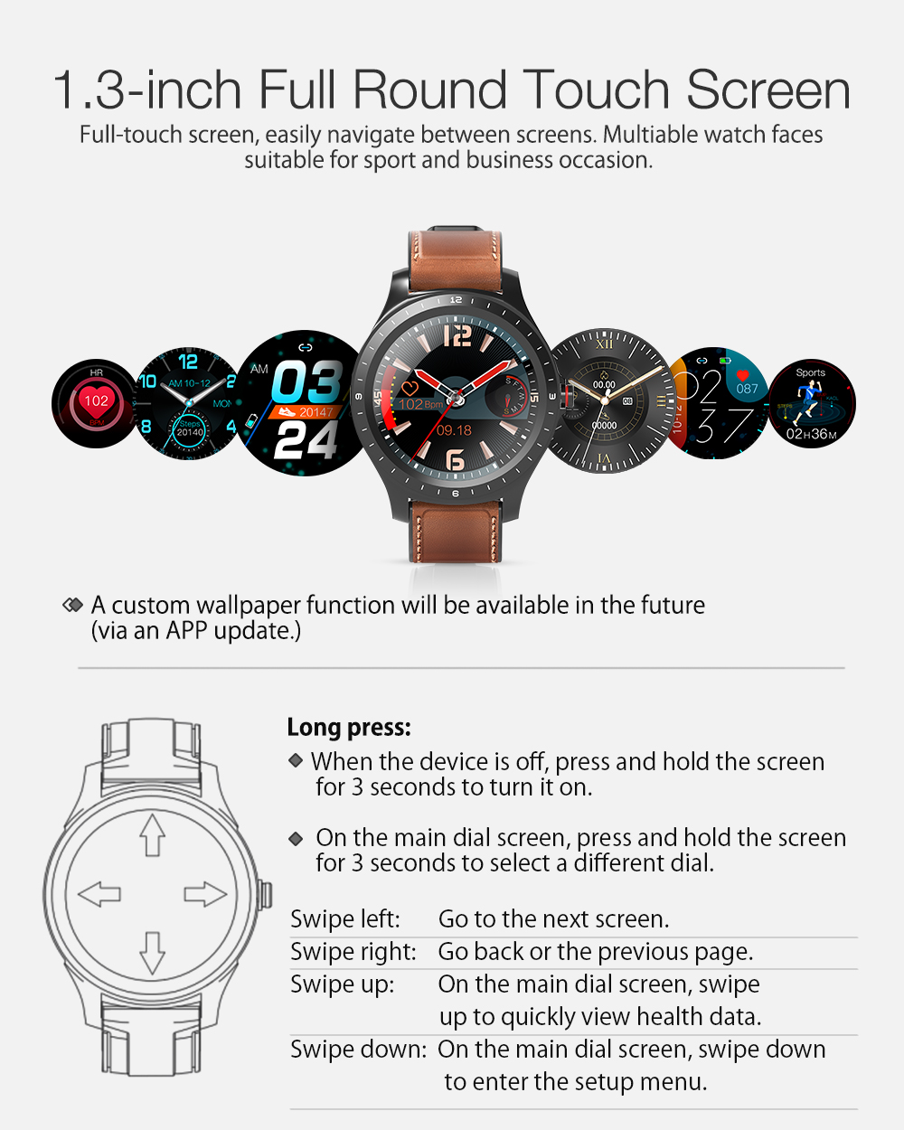 AllCall Awatch GT 4G Watch Phone with BlitzWolf® BW-HL2 Smart Watch 6