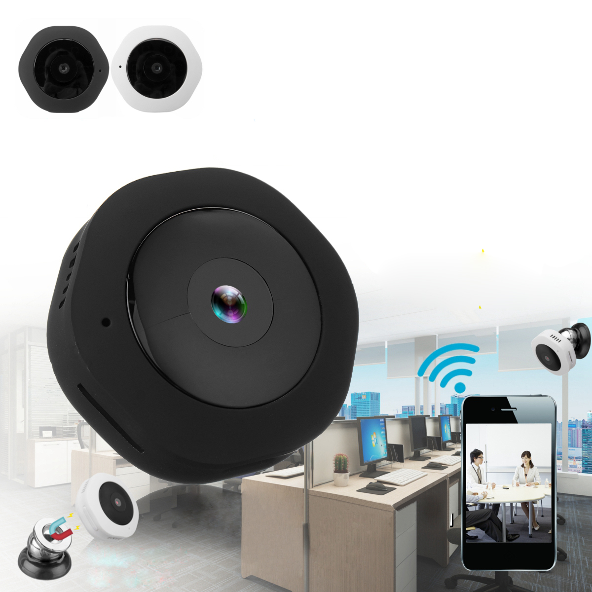 

H6 Mini IP Camera Wireless WiFi HD 1080P 120° Night Vision Home Security Camera