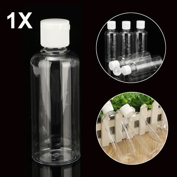 Find 100ml Clear Plastic Bottles For Travel Cosmetic Lotion Container with White Caps for Sale on Gipsybee.com with cryptocurrencies
