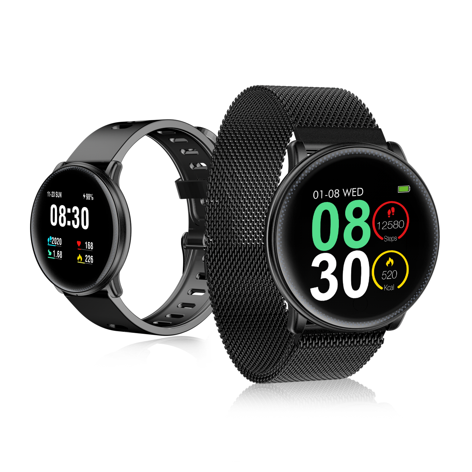 

[Бесплатный подарок] UMIDIGI Uwatch2 Полный сенсорный экран Весь стальной корпус 24 часа Сердце Оценить спортивный режим Сообщение Smart Watch
