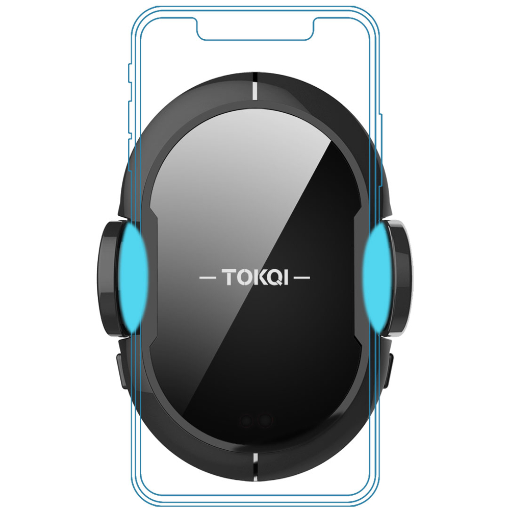 

TOKQI QI 10 Вт Инфракрасный Автоматический Сенсор Авто Беспроводное Быстрое Зарядное Устройство Air Vent Телефон Держатель Кронштейн для iPhone XS