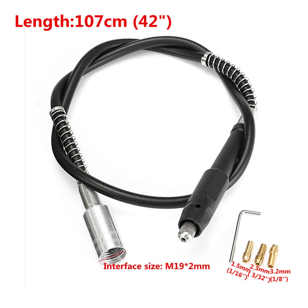42 Inch 107cm M19x2mm Corded Electric Flexible Shaft for Power Rotary Tool