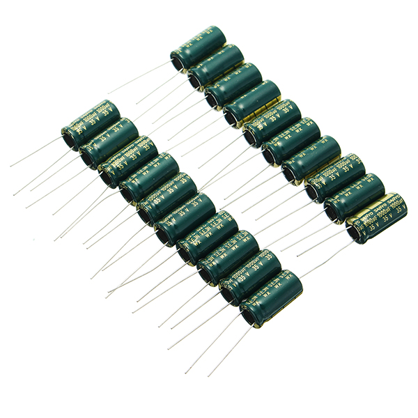 

200pcs 35V 1000UF High Frequency Long Life Capacitor LCD Motherboard Power Supply Electrolytic Capacitor ROHS 10 x 20mm