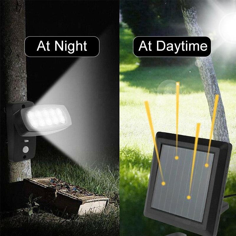 IP65 Cordless LED Solar Powered Wall Lights Motion Outdoor Security ...