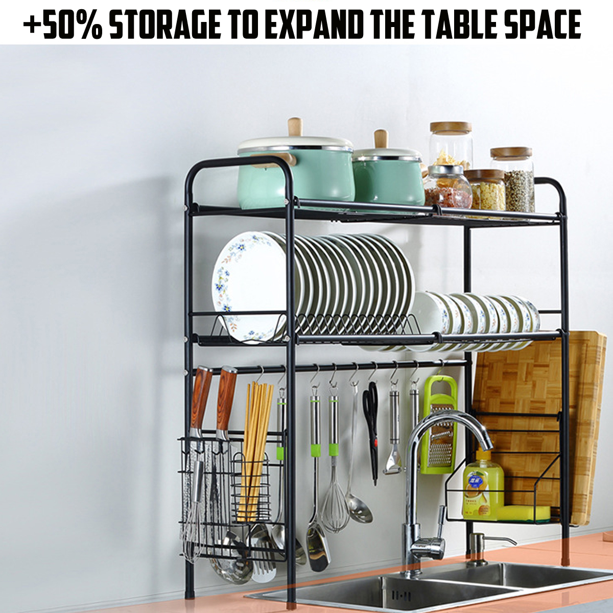 space saving dish drying rack