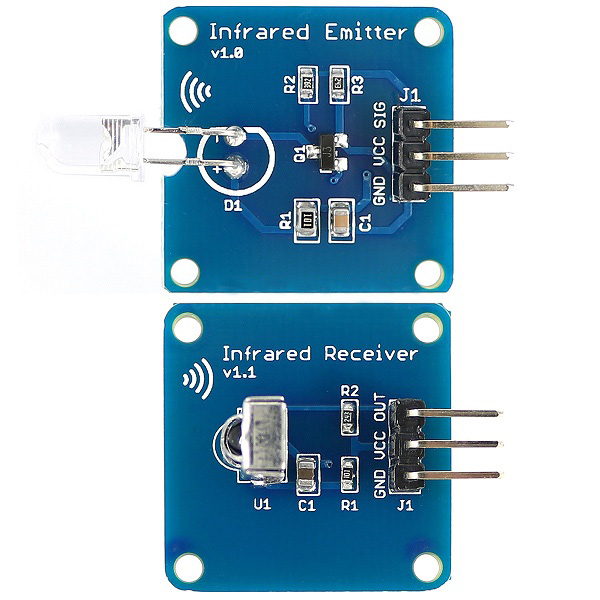 

Mini 38KHz IR Infrared Transmitter Module + IR Infrared Receiver Sensor Module For Arduino RPI STM32