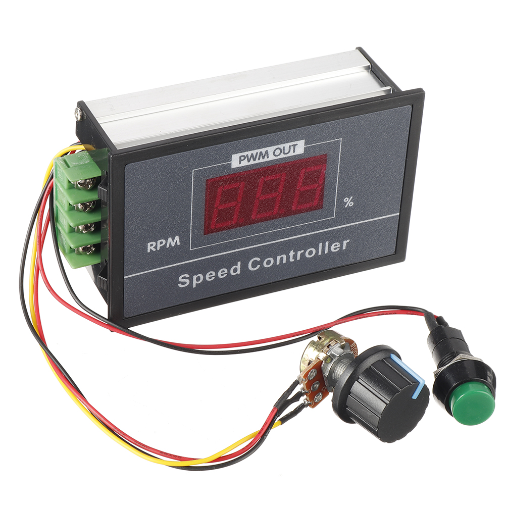 Find 30A DC 6V 12V 24V 48V PWM Motor Speed Controller LED Digital Display Adjustable Voltage Regulator with Potentiometer Switch for Sale on Gipsybee.com with cryptocurrencies