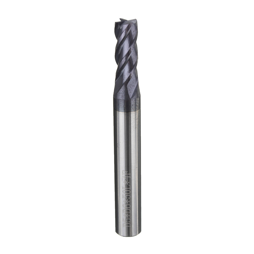 2/3/4/5/6/8/10mm Milling Cutter Tungsten Steel Coated 4 Flutes End Mill Cutter CNC Tool