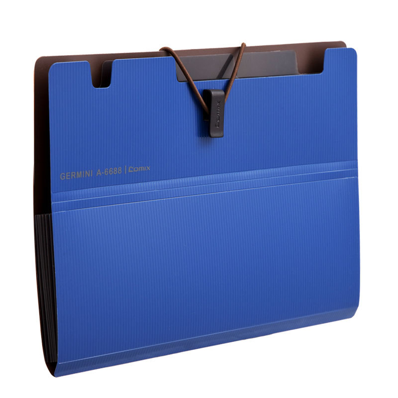 

Comix A7626 Expanding File Folder A5 Organ Bag 6 Pockets Desktop Organizer Paper Holder Document Folder School Supplies