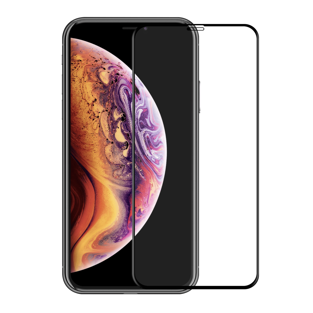

Enkay 6D Curved Edge Screen Protector For iPhone XS Max/iPhone 11 Pro Max Full Screen Coverage Tempered Glass Film