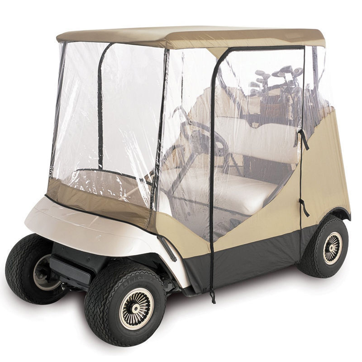 

210D Oxford Cloth+PVC Classic Golf Cart Cover Rain 2 Passenger For Club Car Accessories