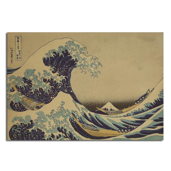 

Kanagawa Surfing Poster Sketch Poster Kraft Paper Wall Poster 21 inch X 14 inch