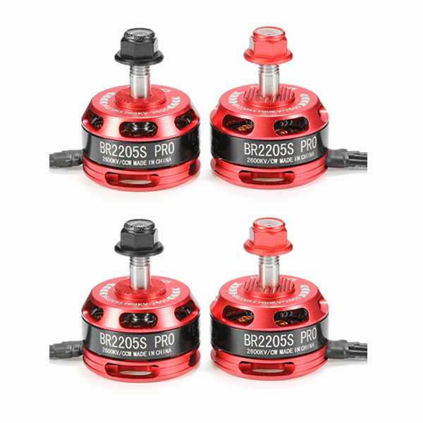 

4X Racerstar Racing Edition 2205 BR2205S PRO 2600KV 2-4S Brushless Motor For X210 X220 250 RC Drone FPV Racing