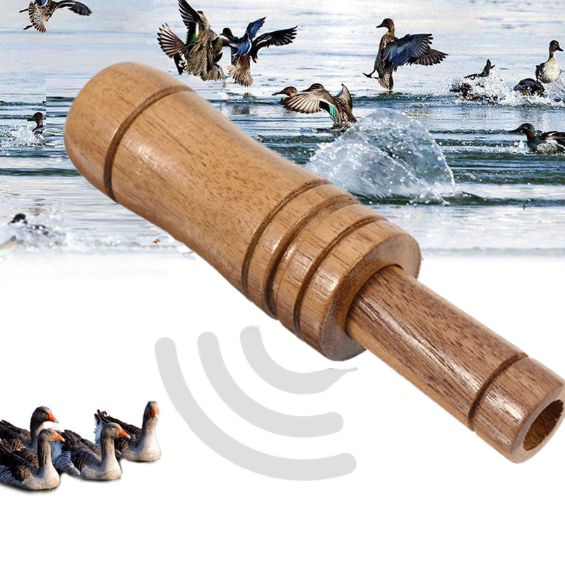 

Outdoor Camping EDC Whistle Wooden Hunting Whistle Wild Duck Goose Calling Tool Kit
