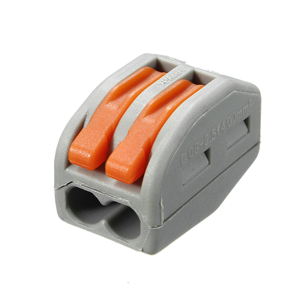 Excellway® ET25 2/3/5 Pins Spring Terminal Block 5Pcs Electric Cable Wire Connector 