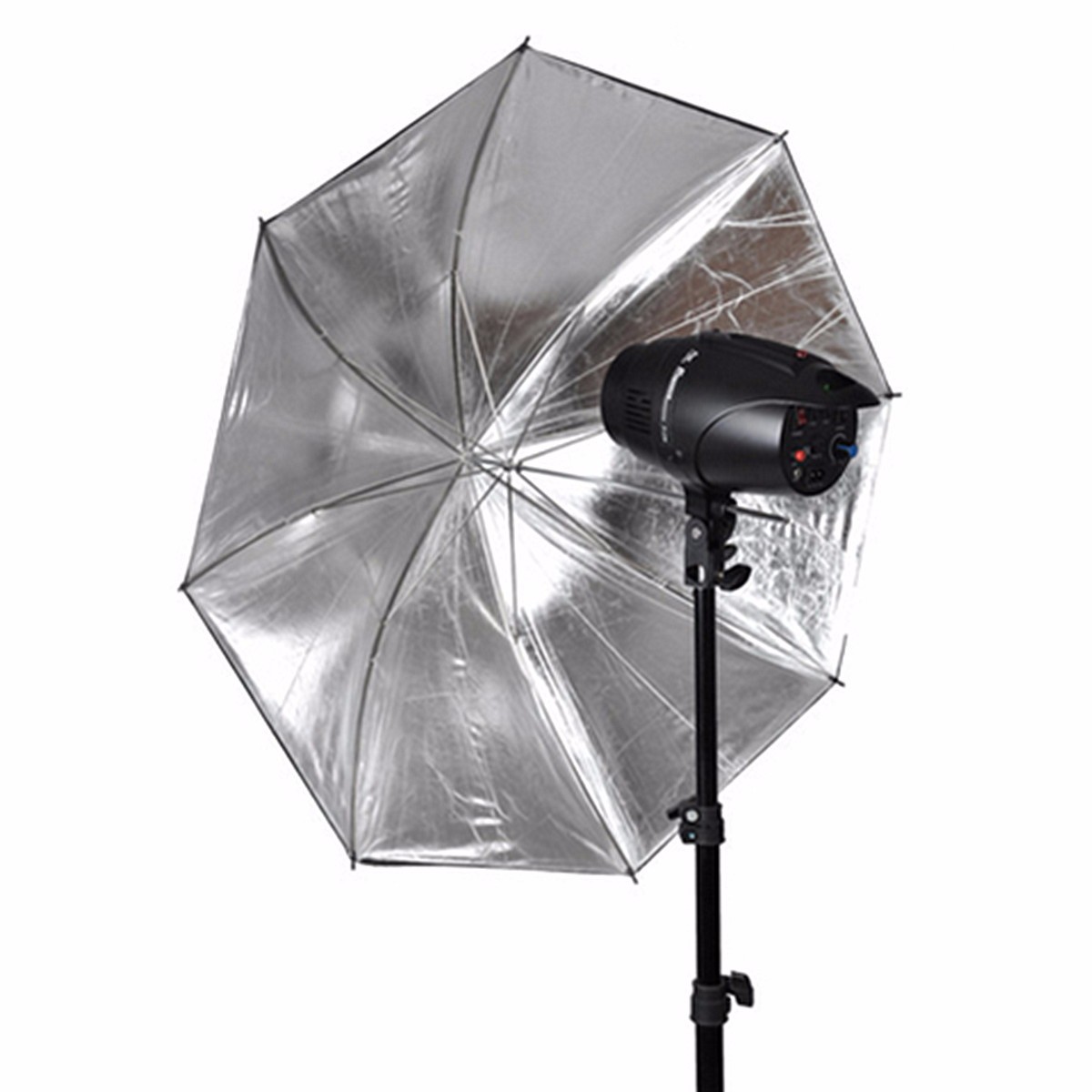 

110cm 43 inch Black Silver Reflective Umbrella Reflector For Photography Light Studio Softbox