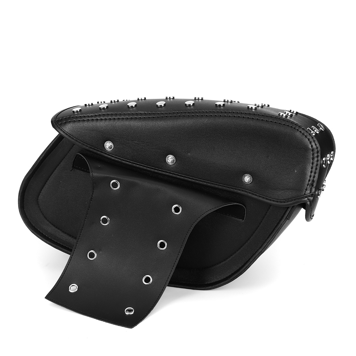 Motorcycle pu leather saddlebags side bag for harley sportster 1200xl ...