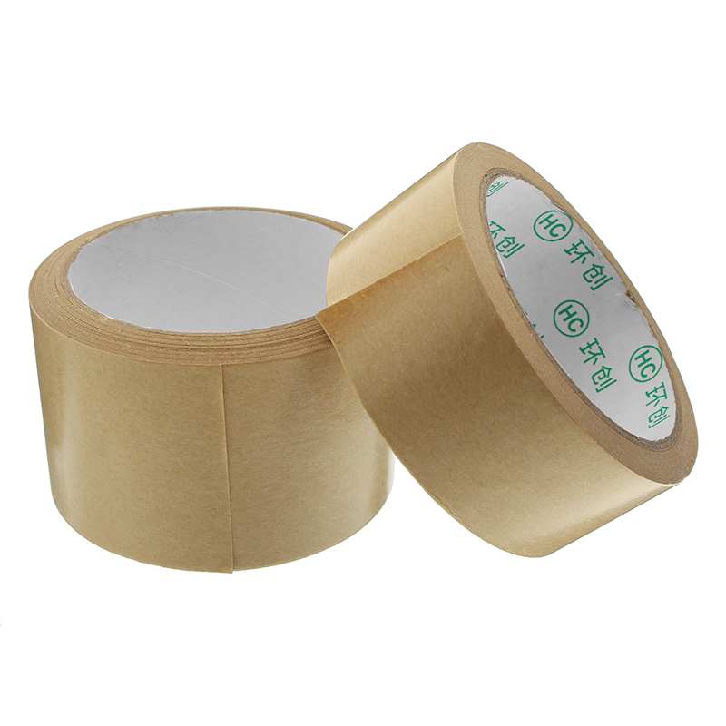 

Kraft Paper Tape Strong Self Adhesive Packaging Shipping Seal Ring Tape 2 Sizes