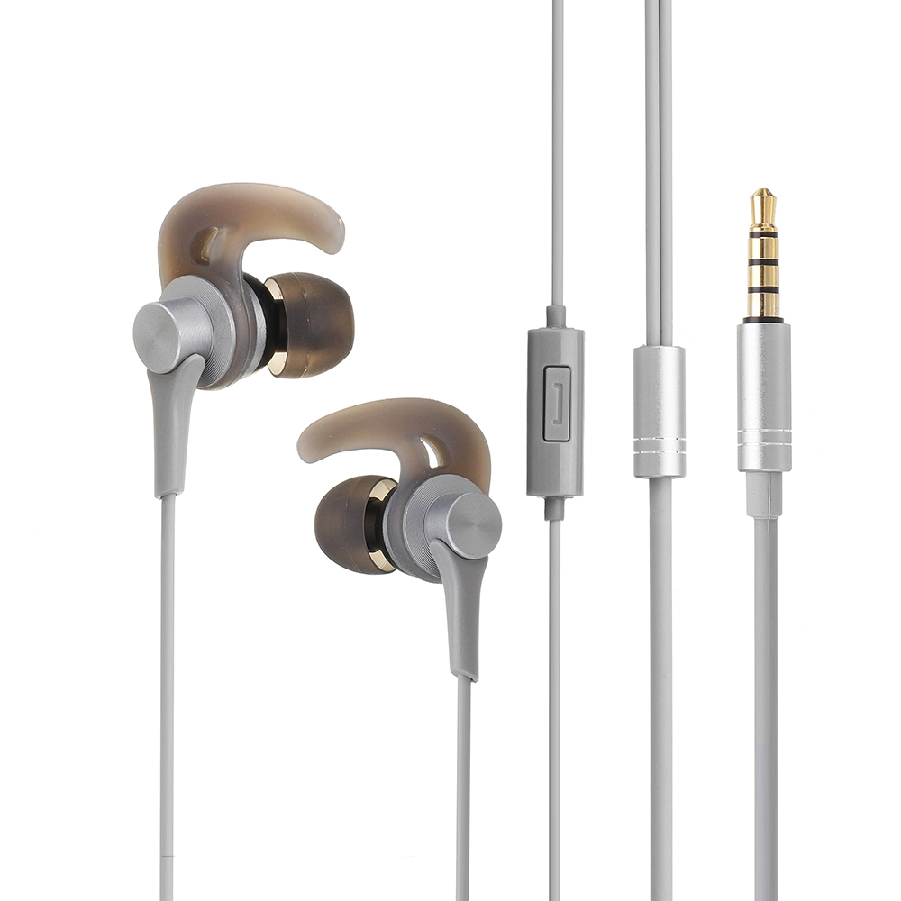 

QKZ EQ1 Wired Metal Half In-ear HiFi Earphone with Microphone Line Control