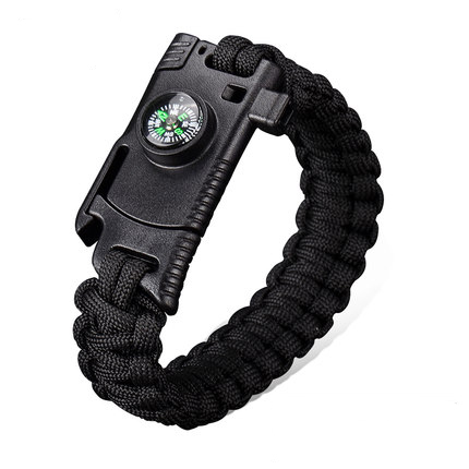 

IPRee® 4 In 1 EDC Survival Bracelet Outdoor Emergency 7 Core Paracord Whistle Compass Kit