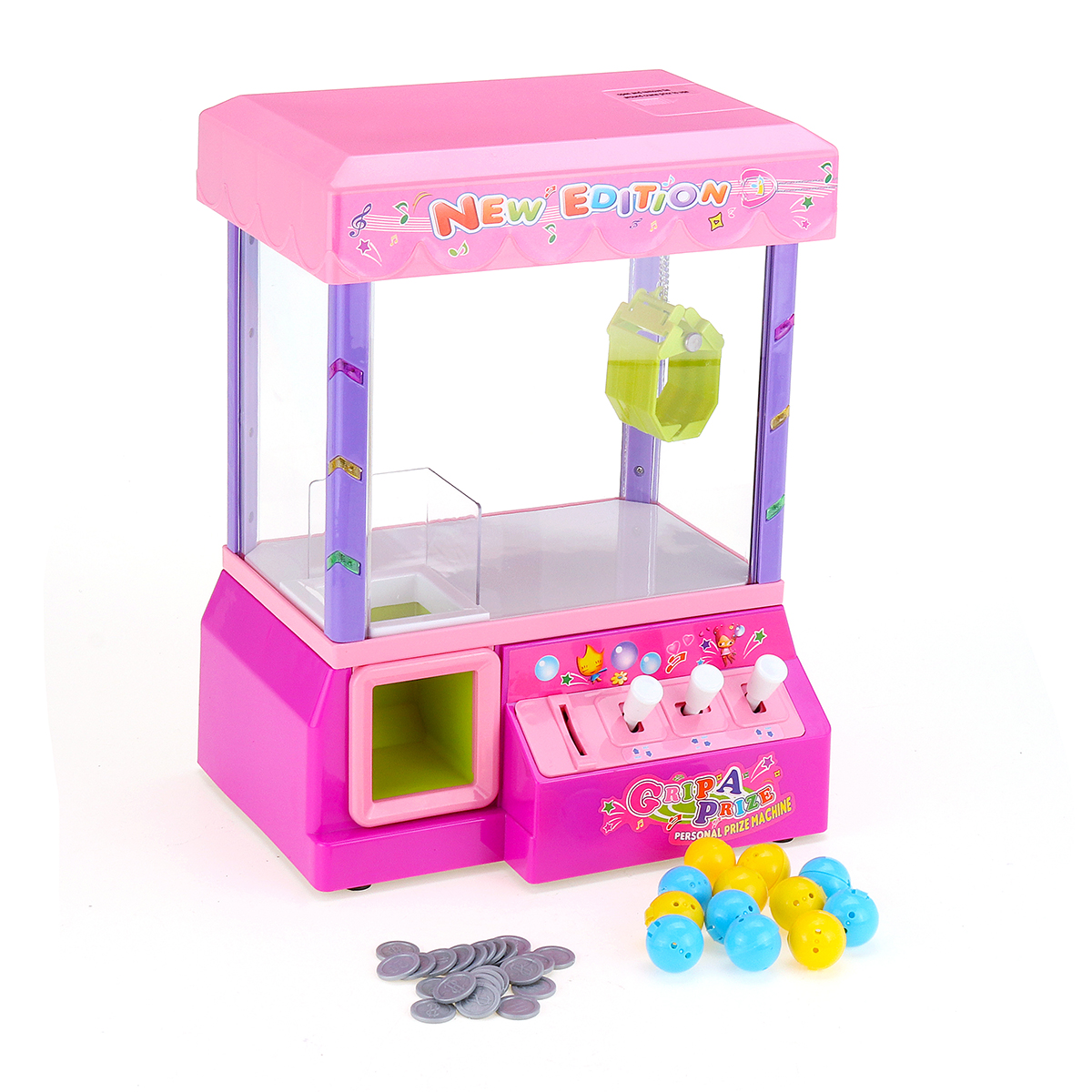 

Electronic Claw Game Crane Candy Doll Machine Grabber Kids Toys Home Arcade Gift
