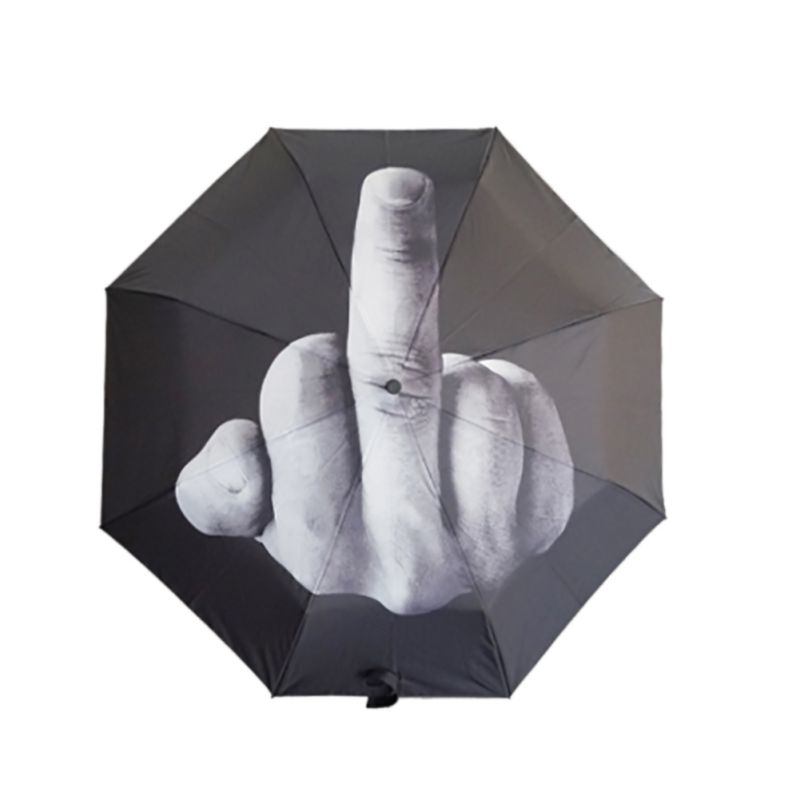 

Creative Cool Middle Finger Umbrella Rain Women Parasol men Umbrella Impact Umbrella