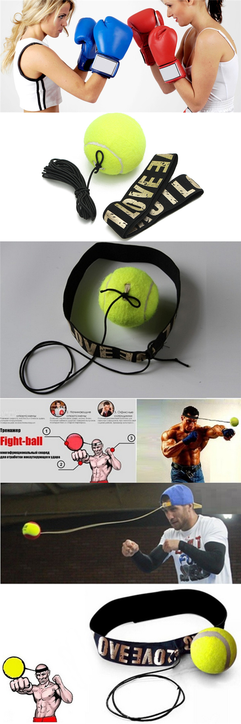 IPRee Fight Ball Boxing Speed Ball With Head Band For Reflex Speed Training Boxing Punch Exercise