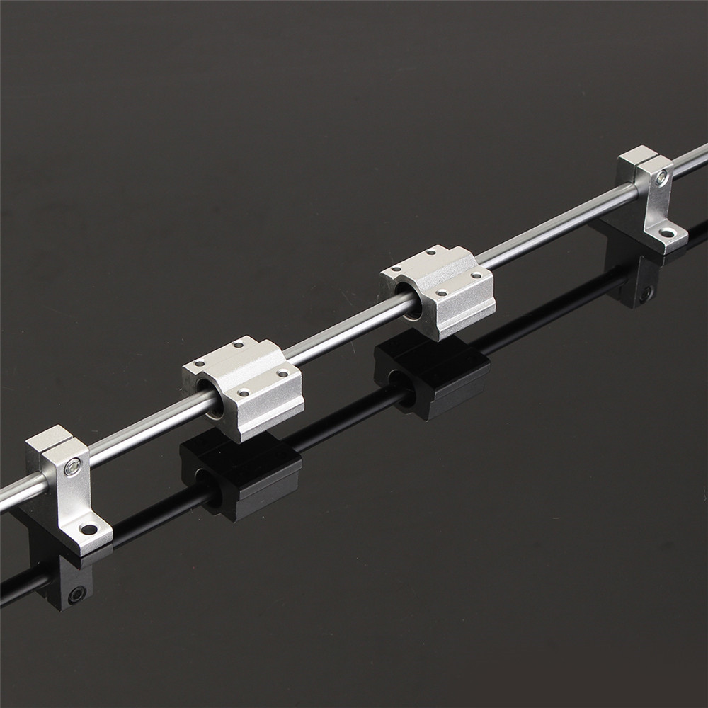 200/600/800mm x 8mm Linear Rail Shaft Rod with Bearing Guide Support and SCS8UU Bearing Block
