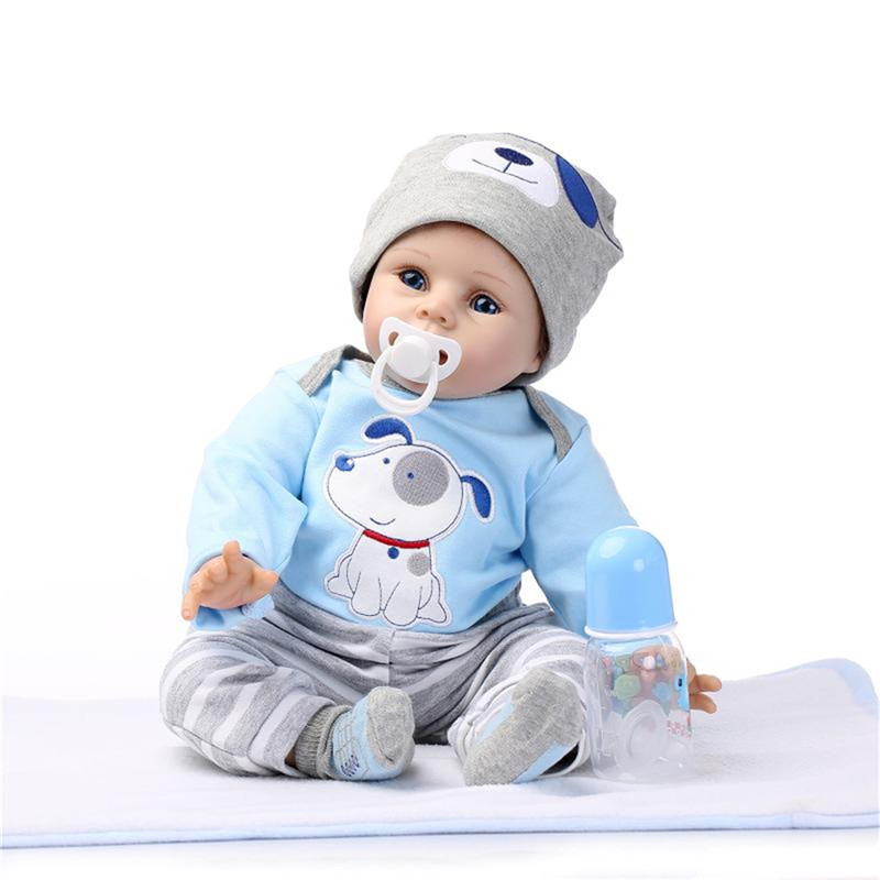 

NPK DOLL 22 '' Reborn Силиконовый Реалистичная новорожденная игрушка ручной работы Lifelike Baby Dolls