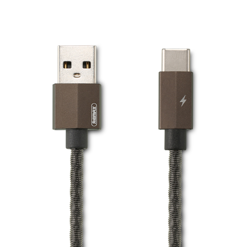 

REMAX RC-100a 2.1A USB Type C Плетеный зарядный кабель для передачи данных 3.28ft / 1m для Xiaomi Mi A2 Pocophone F1