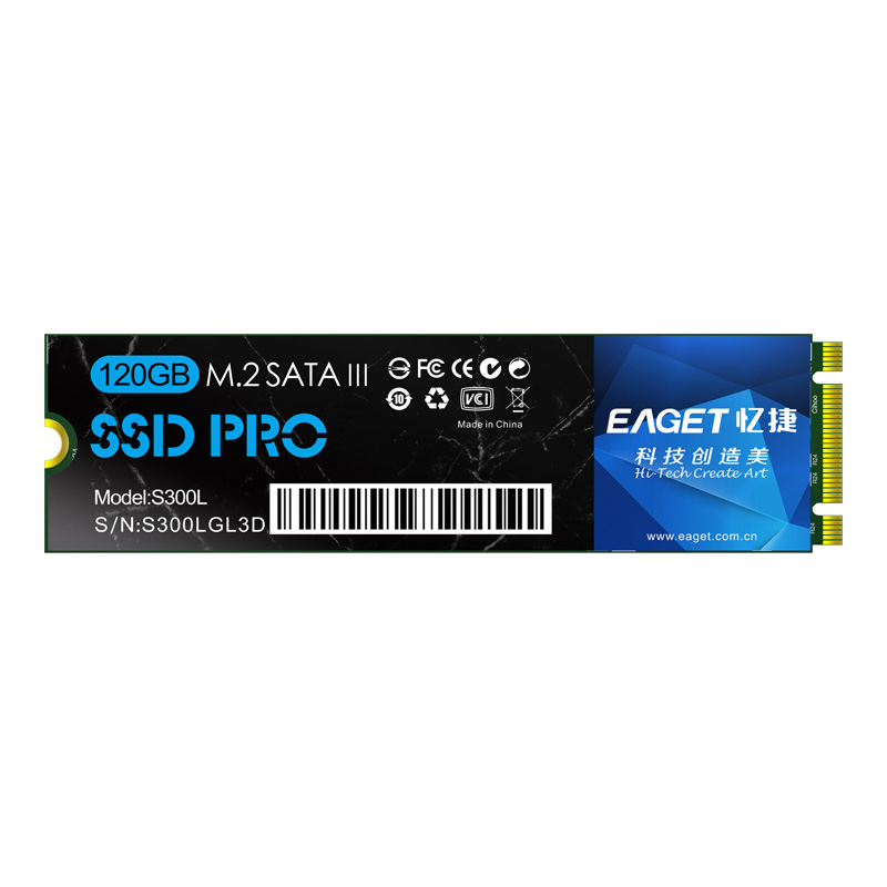

EAGET S300L 120 ГБ встроенный твердотельный накопитель SSD M.2 SATA 3.0 NGFF жесткий диск