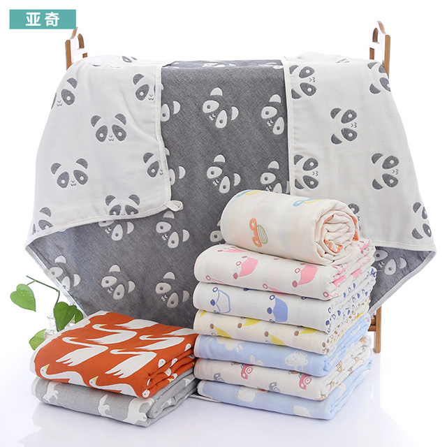 

The New Children Are Covered By Six Layers Of Cotton Gauze Children's Jacquard Bath Towels, Home Textile Supplies, Blankets, Children's Clothing