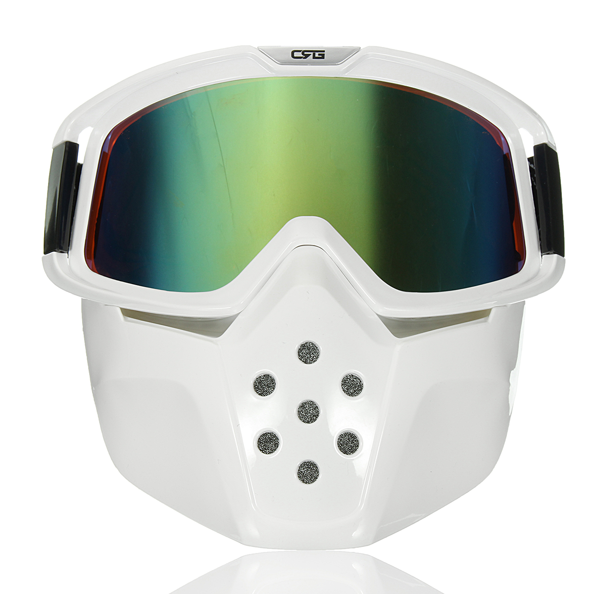 

Съемная модульная маска щит очки шлем мотоцикла зеленый объектив