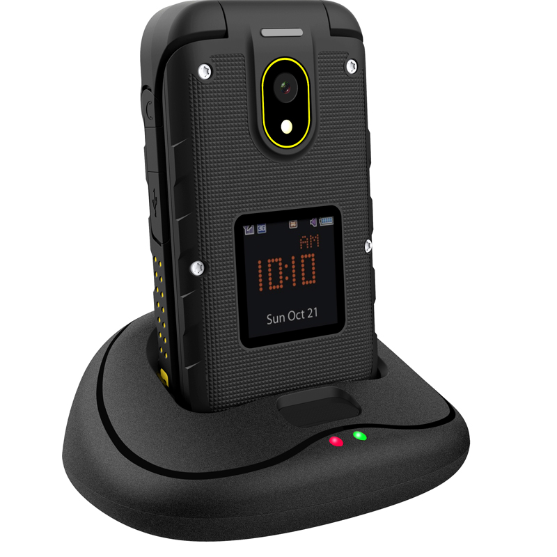 

ioutdoor F2 IP68 Waterproof 2.4 inch 1200mAh Dual SIM Card bluetooth FM Flip Rugged Feature Phone