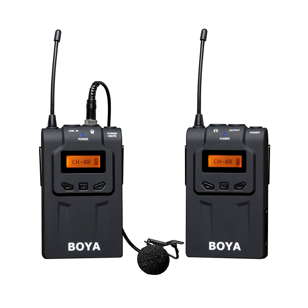 

BOYA BY-WM6 Ultra High Frequency UHF Wireless Lavalier Microphone System for Canon Nikon Sony DSLR