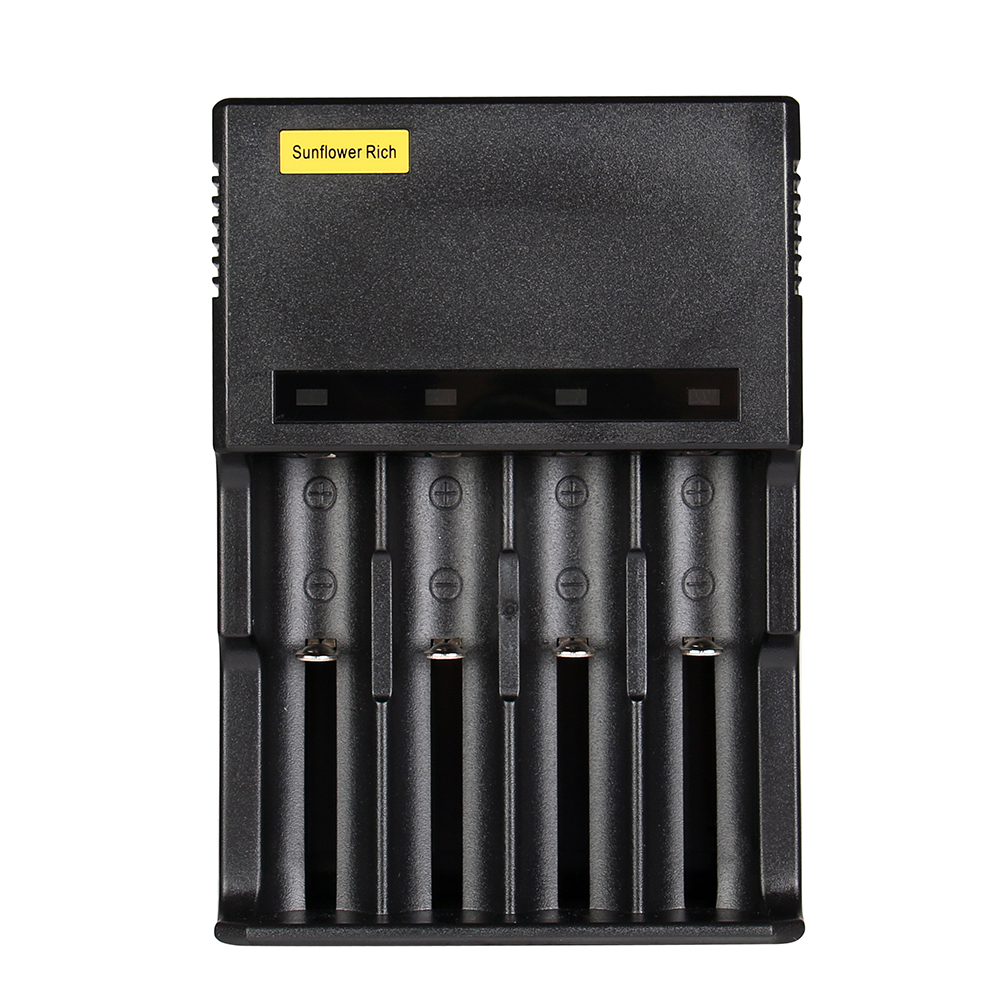 

Sunflower Rich 889 LED Индикаторная лампа USB-порт Быстрое зарядное устройство Smart для 18650 26650 Батарея 4Slots