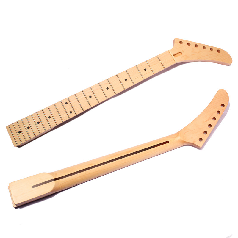 

Электрическая гитара Шея Клен Вуд Dot Inlay 22 Fret для замены частей пламени Fender