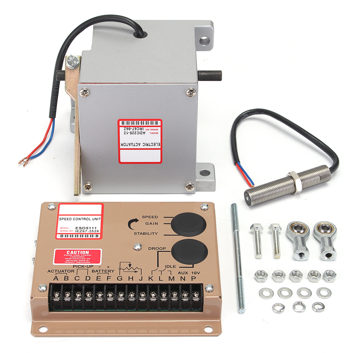 

ADC225-12V Actuator ESD5111E Controller MSP675 Sensor Speed Controller