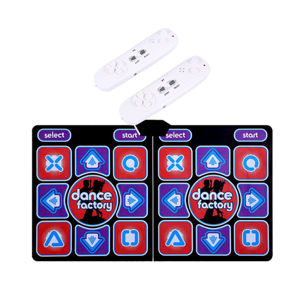 Find Wired Dancing Mat Pad Computer TV Slimming Dance Blanket with Two Somatosensory Gamepad a Colored Lights Version for Sale on Gipsybee.com with cryptocurrencies