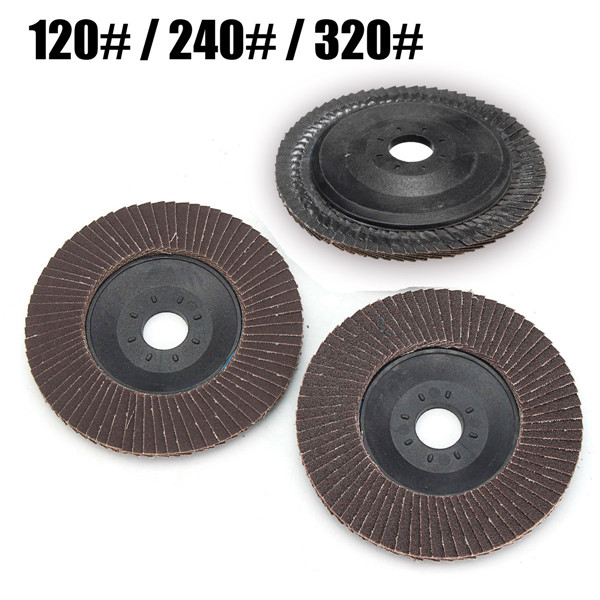 

100mm Grinding Wheel Angle Grinder Flap Sanding Disc 120/240/320 Grit Abrasive Wheels