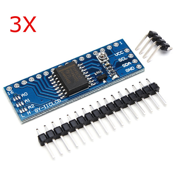 

3Pcs 5V IIC I2C Serial Interface Adapter Module For Arduino LCD1602